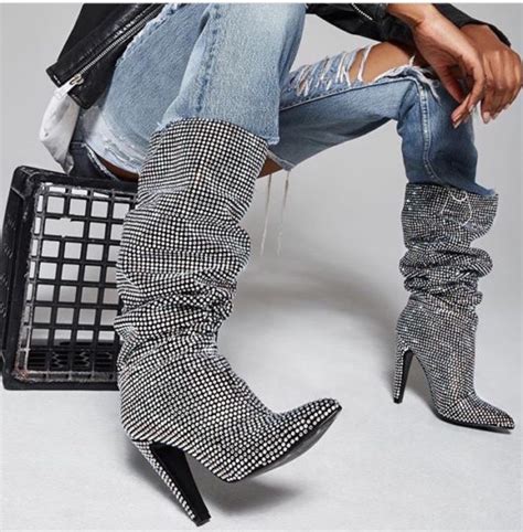 ysl sparkle boots replica